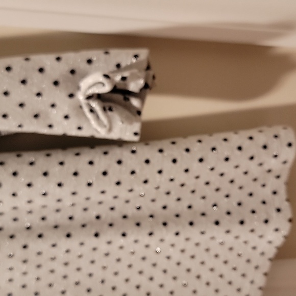Talbots Black and Silver Polka Dot Top - Picture 3 of 6